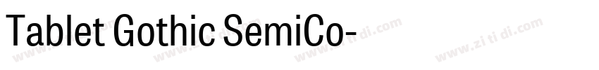 Tablet Gothic SemiCo字体转换